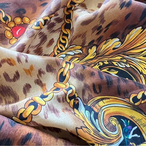 Accessories - Vintage Silk Scarf / 10" X 55"  .